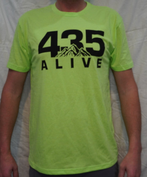 435 Alive T-Shirt Neon Green