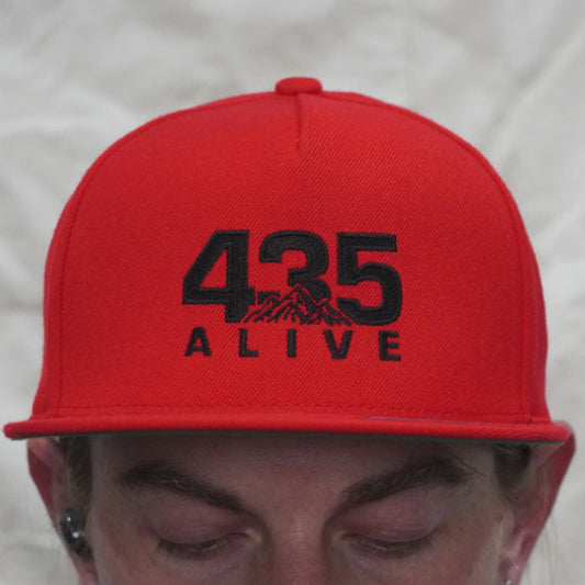 435 Alive Hat red